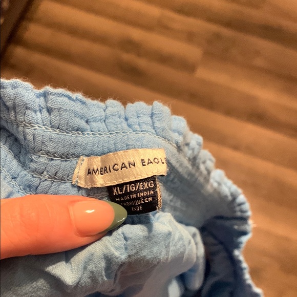 American Eagle Outfitters Light Blue Ruffle Shorts - Picture 3 of 3